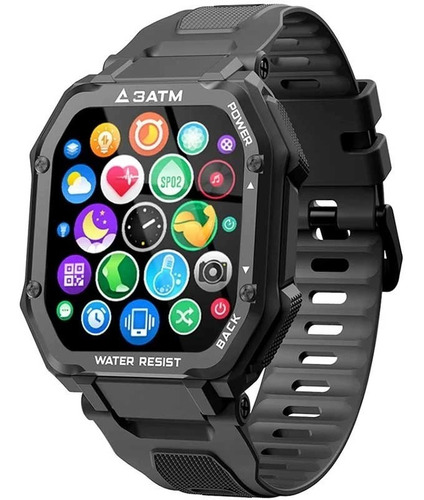 Imagen 4 de 8 de Fralugio Reloj Smartwatch Full Touch C16 Notificaciones Hd