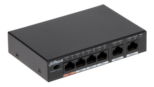 Dahua Dh-pfs3006-4et-36 Switch 4 Puertos Poe 2 Puert Uplink
