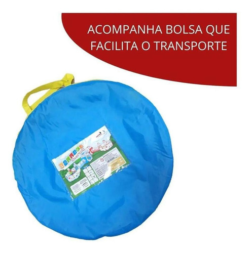 Carpa Blue Cabana con túnel para niños y piscina de bolas