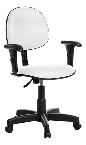 Cadeira Escritório Executiva Com Braço Rv Branco