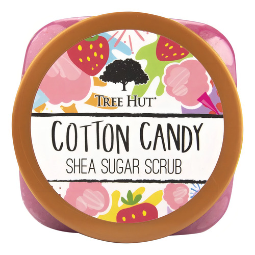 Tree Hut Esfoliante De Açúcar de Algodão 510g Tipo de Embalagem Pote Fragrância Algodão Doce