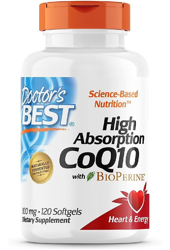 Coq-10 De Alta Absorción 100 Mg Doctor's Best 120 Capsulas