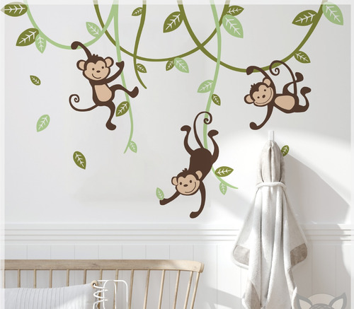 Vinilos Infantiles Arboles Rama Animales Aia 36a40 100x100cm