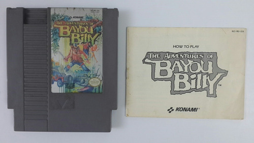 Juego Bayou Billy Nintendo Nes Americano Original Con Manual