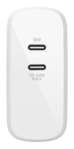Imagen 4 de 10 de Belkin Cargador Dual Gan Tech Usb C 68w 3amp Carga Rapida