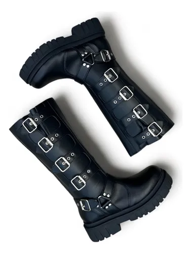 Bota Botineta Alta Borcego Borsegui Caña Alta Mujer- Janet