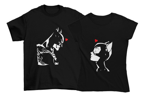 Playeras Dúo Regalo Pareja Novios Esposos Batman Gatubela Dc