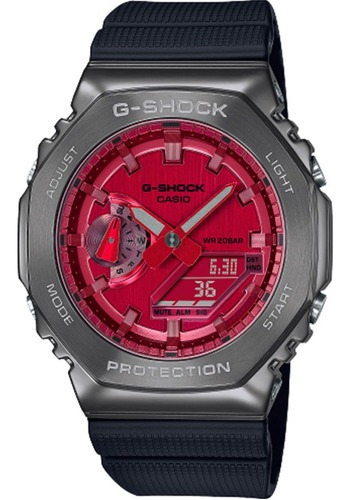 Relógio Casio G-shock Gm-2100 *carbon Core Guard Correia Preto