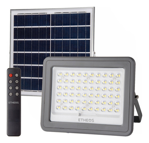 Reflector Led 200 W Solar Exterior Panel Control Remoto