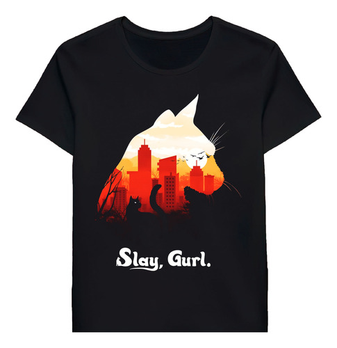 Remera Slay Cat 53788259