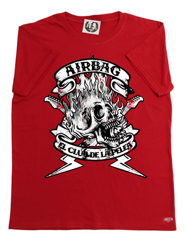 Remera Airbag Calavera Llamas Por Underfan