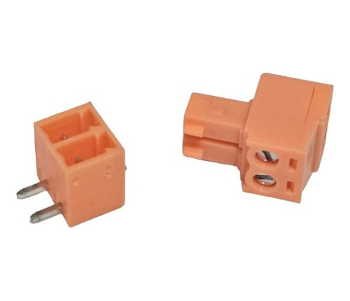 Conectores Enchufables, 3.81mm, 2 Pines, Naranja, 10 Pares