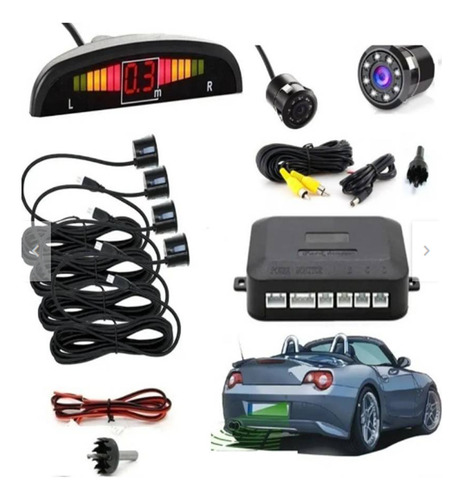 Sensor De Retroceso Reversa Parqueo Alarma Auto Carro