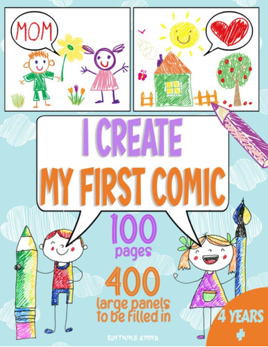 Libro: I Create My First Comic: Activity Book For Kids Ages 