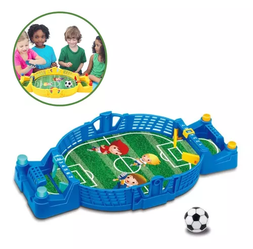 Futebol Jogo De Botão Para Crianças Adultos Brincar E Jogar Cor  Verde/amarelo