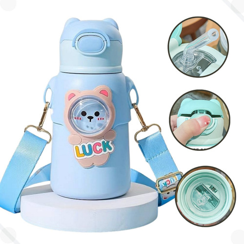 Botella Térmica Infantil De Acero Inoxidable De 500 Ml, Anti