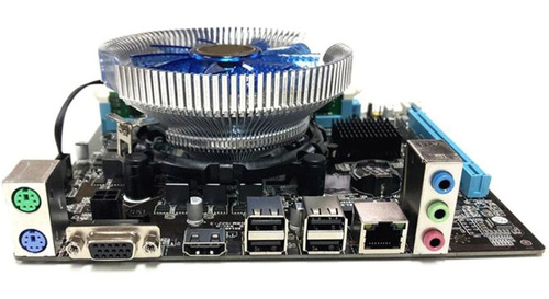 Imagem 9 de 9 de Kit Placa Mãe Lga Socket 1156 Com 4gb Ddr3 Hm55 Micro Atx