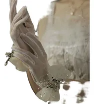 Comprar Guantes Cortos De Tul Para Dedos Completos Con Bowknow Pearl