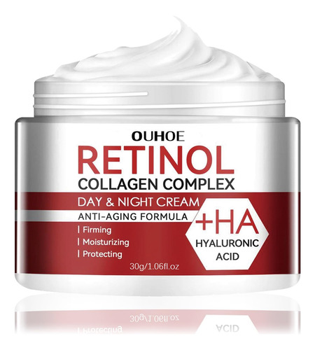 Ou Crema Cara Retinol Colageno, Antiedad,  Acido Haluronico