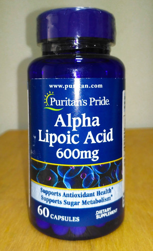 Acido Alfa Lipoico Puritan Pride 60 Caps 600 Mg