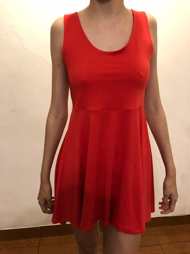 Vestido Muaa Rojo Microfibra Talle Xl