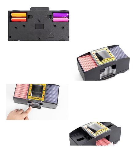 Barajador De Cartas Automático Para 2 Barajas Plástico Durab