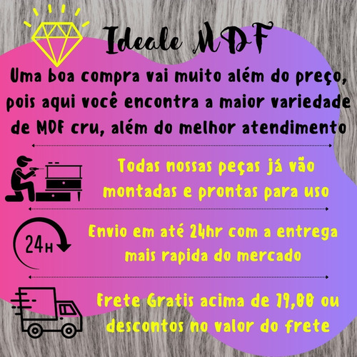 Imagem 6 de 6 de Jogo De Mesas Cilindro Quadrado Festa Mdf Promoção P M G Gg