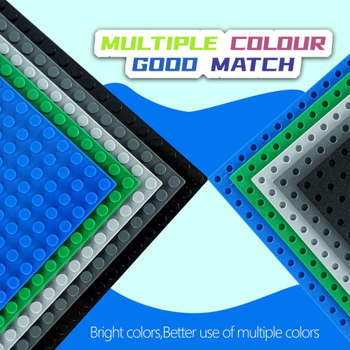 Ekind 4 Pcs Classic 5 X 10 Building Baseplates, Compati...