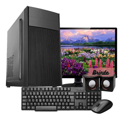 Imagem 1 de 6 de Computador Pc Completo I5 8gb Ssd 240gb Monitor