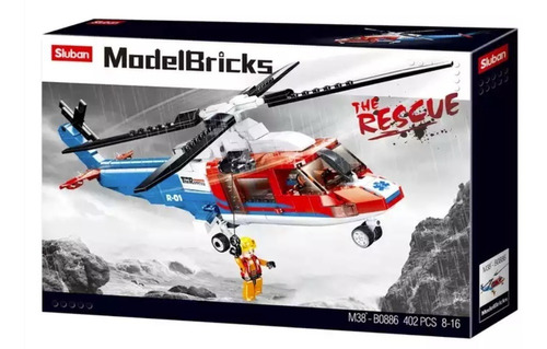 Helicoptero De Rescate S-76d  Spirit  Compatible Lego