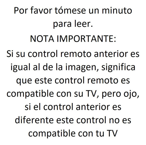 Control Remoto Alternativo Compatible Tv Master G Smart Tv