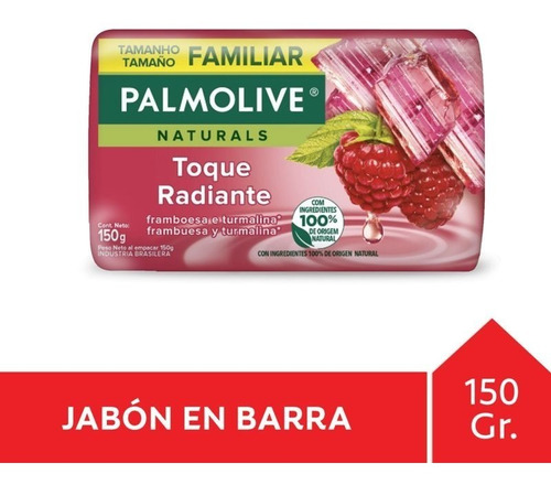Jabon Tocador Manos Familiar Palmolive Frambuesa 100% Natura