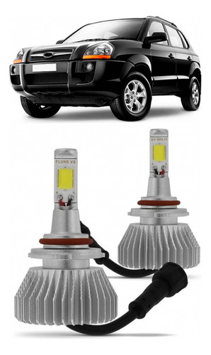 Kit 2 Lampada Super Led Farol Milha Tucson 2006 A 2013 6000k