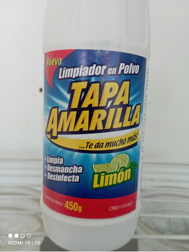 Desengrasante Limpiador En Polvo Tapa Amarilla 