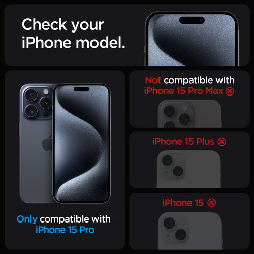 Vidrio Templado Spigen Glastr Ez Fit iPhone 15 Pro Privacy