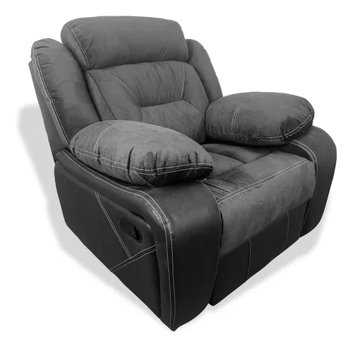 comprar Sillón Reclinable Reposet Sofá Individual Para Hogar Moderno Color Gris