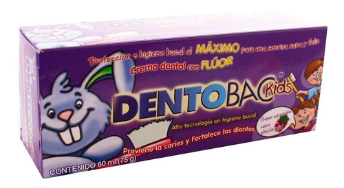 Pasta Dental Infantil Dentobac Kids Uva 60ml