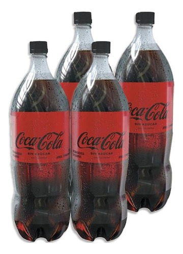 4 Coca Cola Sin Azucar 2.5 Lts