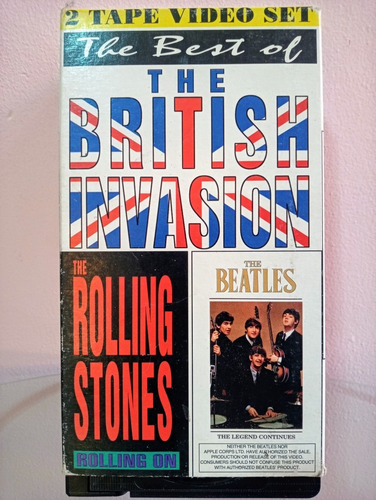 Video Doble Vhs The Beatles The Rolling Stones 
