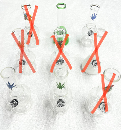 Imagen 3 de 5 de Bong, Bung O Pipa De Agua En Vidrio