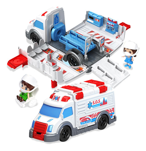 Corper Toys Juego De Camion De Juguete De Ambulancia Con Cal