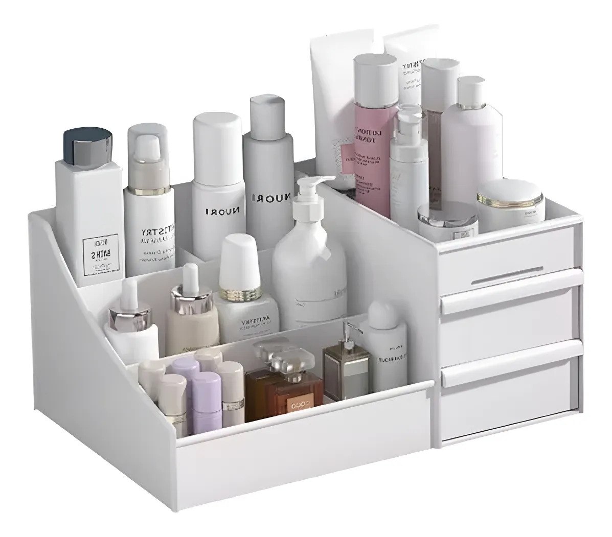 Organizador Mesa Porta Treco Caneta Gaveta Escritório Branco