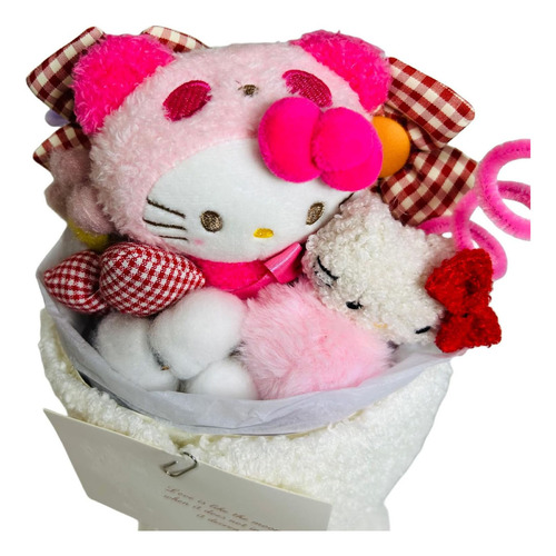 Ramo De Peluche Hello Kitty Sanrio+caja De Regalo Kawai Rorb