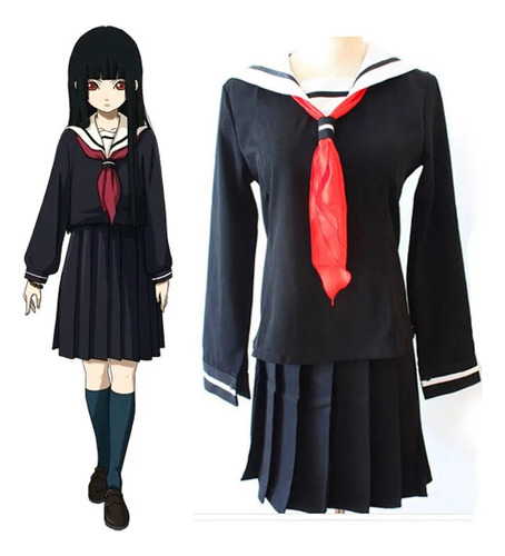 Jk School Sailor Uniform School Cartoon Cosplay Hell Girl