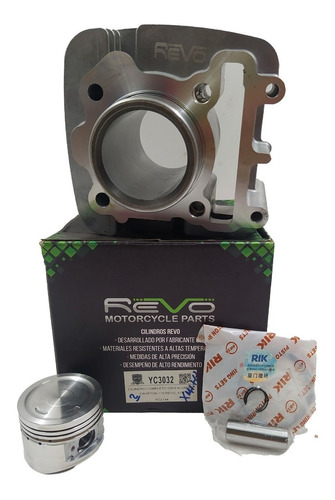 Kit Cilindro Crypton-115/ Revo/ Carburada/ Excelente Calidad