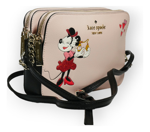 Cartera Kate Spade Minnie Mouse Crossbody Rosado