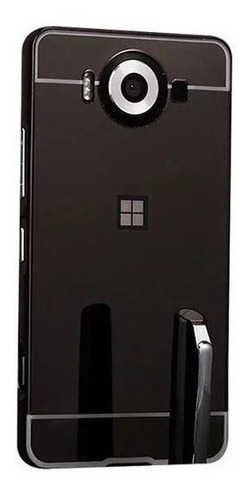 Marco Metalico Aluminio Espejado Para Nokia Lumia 950