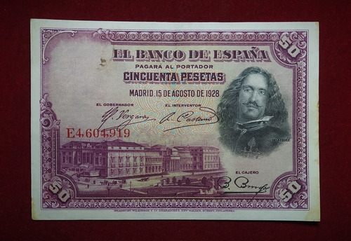 Billete 50 Pesetas España 1928