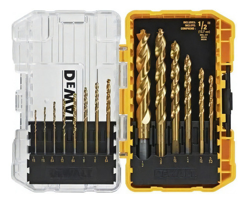 Set De Brocas Dewalt Titanio Toughcase - E.o