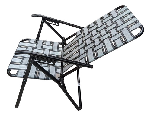 Reposera Plegable Descansar Aluminio 5 Posiciones 100kg X 2